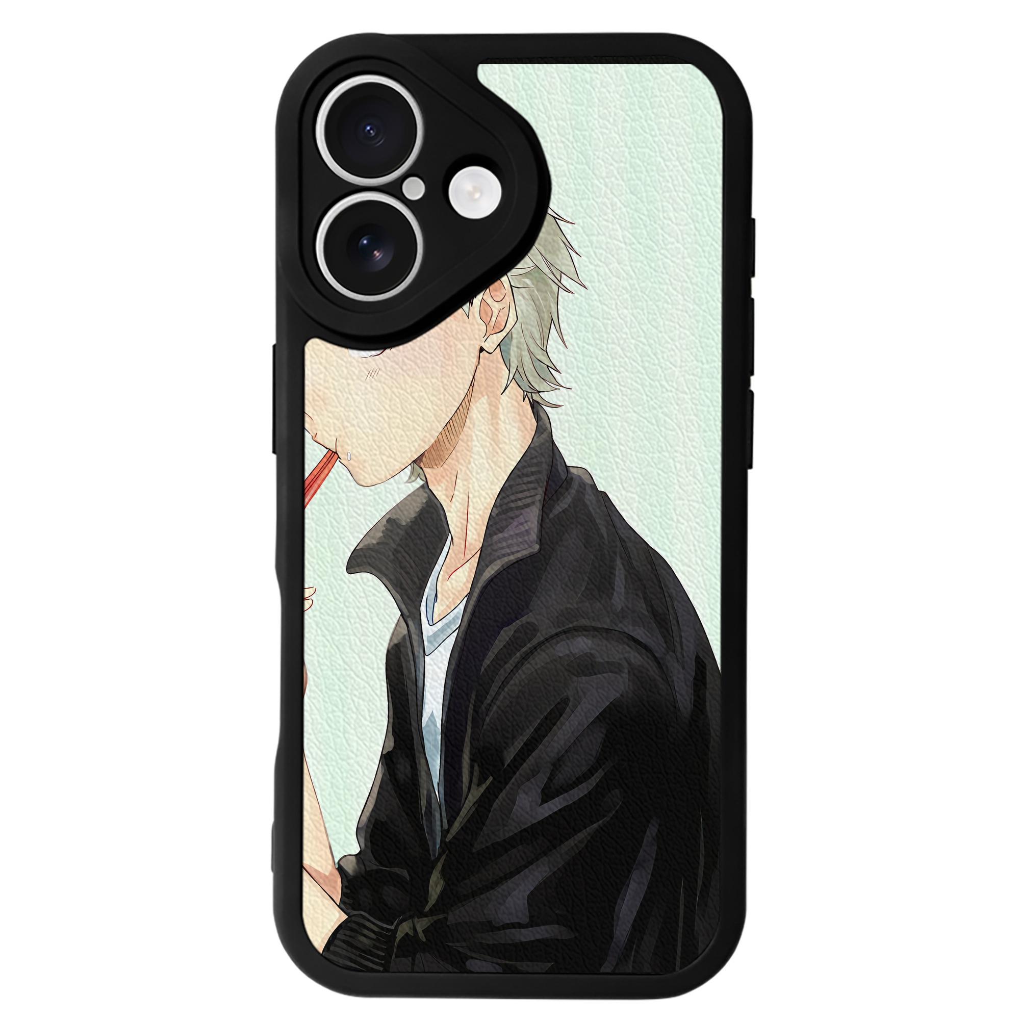 （画像用） ハイキュー!! Haikyu!! 【iPhone 16シリーズ対応】シリコンスマホケース（レザー調） 材質：シリコン